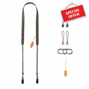 PGYTECH Camera Strap Slim Adjustable Quick Release Leather Shoulder Strap 820-1360mm Lightweight Retro Neck Strap for Mirrorless/Compact/Instax/Digital Cameras