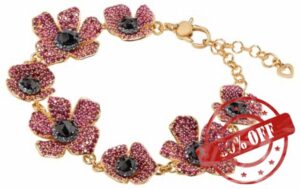 Kate Spade New York Poppy Power Statement Bracelet (Pink Multi)