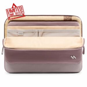 Inateck 360° Protection Laptop Case，Large-capacity Sleeve Compatible with 13-inch MacBook Air M4/M3/M2/M1 (2025-2018) A3240 A3113 A2681 A2337