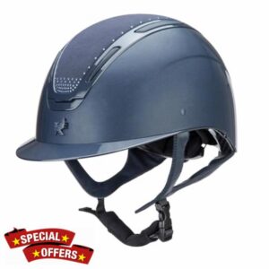 Shires Karben Amity SPKL Horse Riding Hat - Navy Blue
