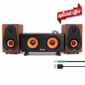 【2026 Update】 USB 2.1 Computer Speakers with Subwoofer