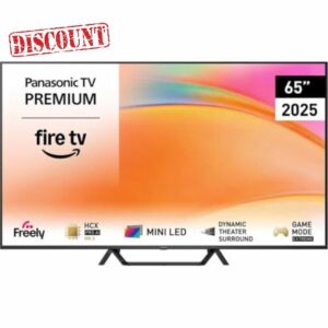 Panasonic TV65W95BEB 65 Inch 4K Ultra HD Smart TV 144Hz with Freely