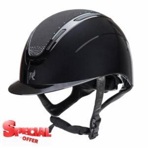 Shires Karben Amity SPKL Horse Riding Hat - Black