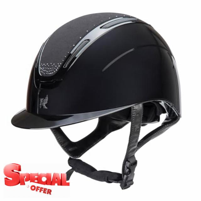 Shires Karben Amity SPKL Horse Riding Hat - Black