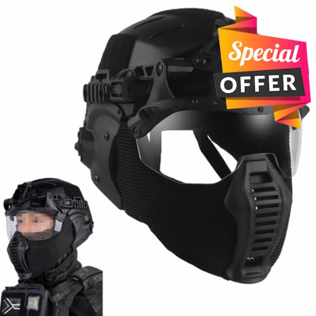 Adjustable Full Face Training Helmet for Airsoft