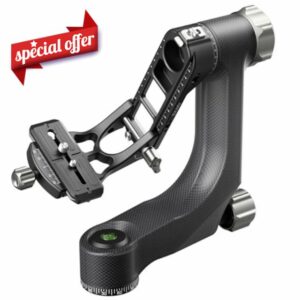 EVUMO Carbon Fiber 360 Degree Panoramic Gimbal Tripod Head
