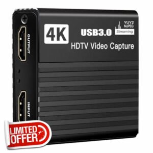 USB3.0 4K Video Capturing Box 1080p 60fps HDTV Recorder For Live Streaming PC Conference Meetings Professional Hdtv Video Card