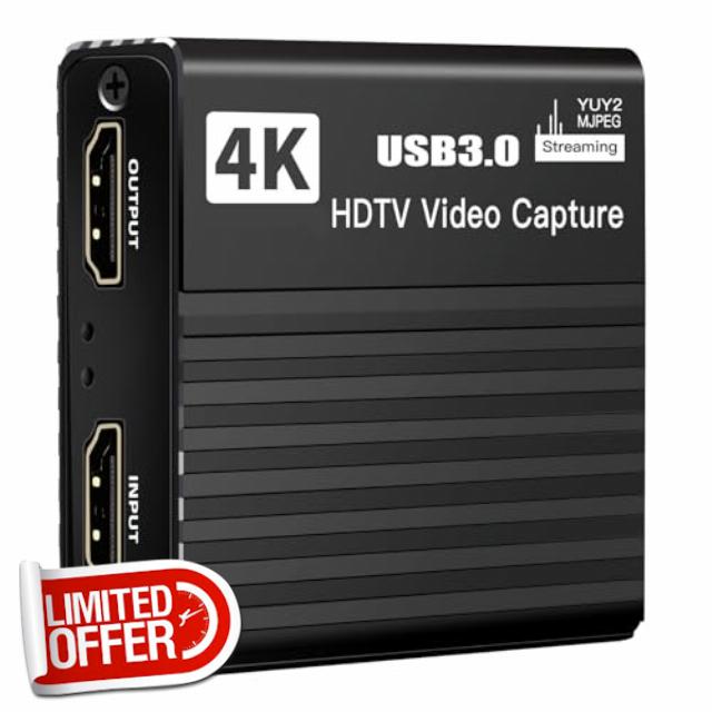 USB3.0 4K Video Capturing Box 1080p 60fps HDTV Recorder For Live Streaming PC Conference Meetings Professional Hdtv Video Card