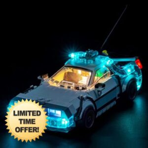 Light Kit Compatible with Lego Time Machine from Back to The Future 77256 (No Model)