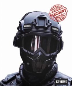 Airsoft Helmet and Full Face Mask