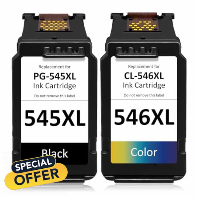 545XL 546XL Ink Cartridges Replacement for Canon 545 546 Ink Cartridges