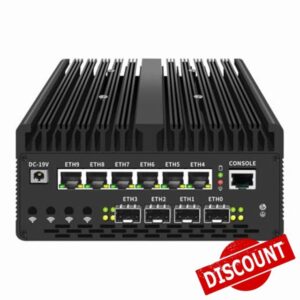 Ultra 9 185H Firewall Mini PC 4x 2x 10G SFP 6 * 2.5G LAN vPro Thunderbolt 4 2xNVMe Home Lab Serve