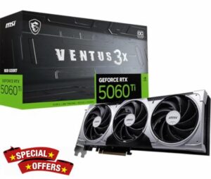 MSI Gaming RTX 5060 Ti 8G Ventus 3X OC Graphics Card (8GB GDDR7