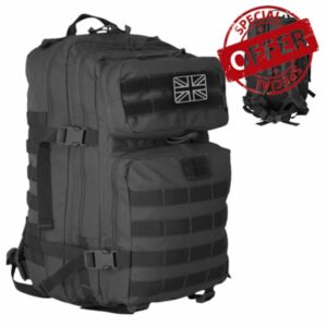 Military Tactical Backpack 21L – Heavy Duty Multi-Pocket MOLLE Rucksack with 180° Opening