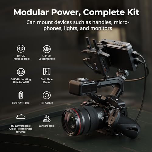 Built-in Quick Release Plate for Arca Tripod