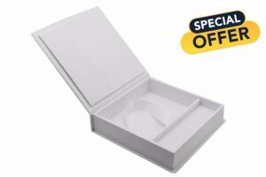 Elegant Photo Box with USB Slot. Gift Box for USB Sticks and Photo Prints 13 x 18 cm (without USB) Storage Box Wedding Box