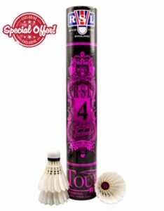 RSL No.4 Tourney Badminton Shuttlecock Birdy 12-Pack (speed-77)