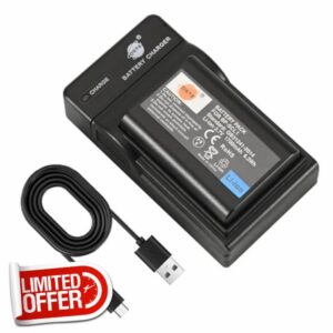 DSTE 1700mAh BP-SCL1 Battery and USB Charger Compatible for Leica MM