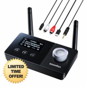 SOOMFON Bluetooth 5.3 Transmitter Receiver for TV