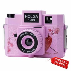Holga 120N Pink Blossom Lomo Medium Format Film Camera