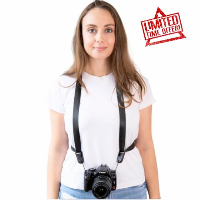 Camstrap - Ultra-light and adjustable hands-free camera and binoculars