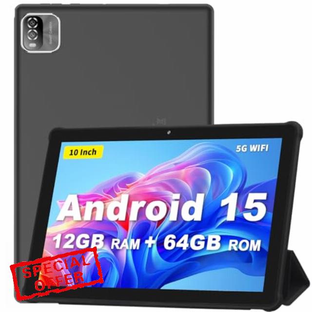 VASOUN 10 Inch Tablet with Case