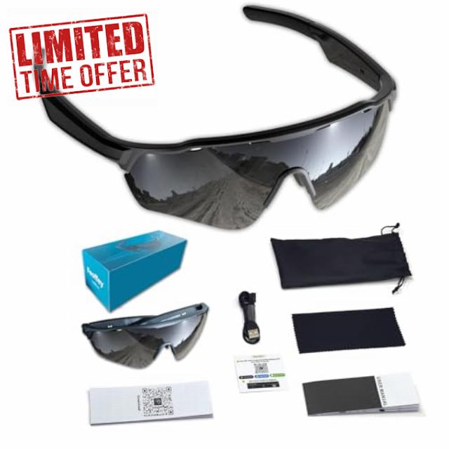 Cycling Smart Glasses and AI Sports Smart Sunglasses Durable Cycling Sunglasses Men&Women Bluetooth Built-in Speaker- Polarized Lens