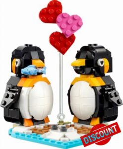 LEGO Penguins in Love Valentine's Day Building Kit