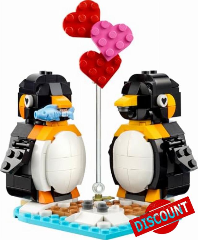 LEGO Penguins in Love Valentine's Day Building Kit