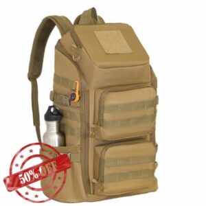 Lightweight Tactical Backpacks with Laptop Compartment for Men 40L EDC MOLLE Military Style 17 in Computer with Cup Holder Travel Hiking Daypack