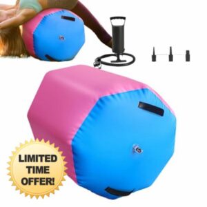 Air Roller - Non-Slip Soft - Gymnastics Tumbling Equipment - for Fitness Training Home Yoga Gym Indoor Outdoor Practice Exercise