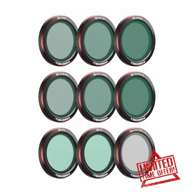 Freewell 9-Pack Magnetic Filters for DJI Neo 2 – Includes ND8