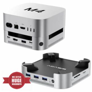 ACASIS Mac mini M4 Dock & Stand with Dual-Bay NVMe SSD Enclosure
