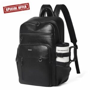 Shrrie Vegan Leather Laptop Backpack for Women