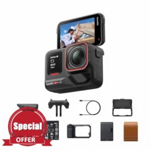 Insta360 Ace Pro 2 Flash Print Bundle - 8K Waterproof Action Camera Co-Engineered with Leica