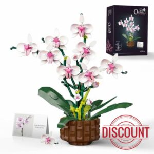 Orchid Building Set with Fairy Lights