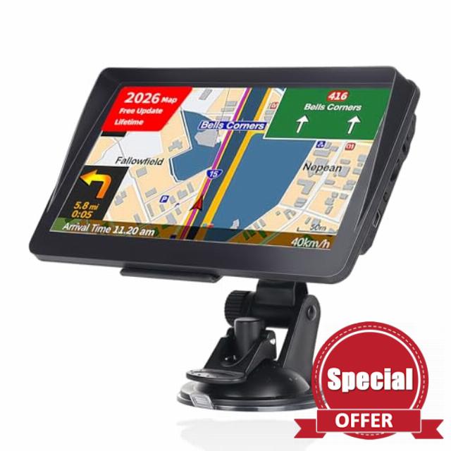7 Inch Sat Nav for Car & HGV Truck Navagation