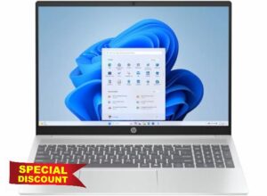 HP OmniBook 5 16" Laptop | Intel Core i5-1334U | 16 GB RAM | 512 GB SSD | Intel Iris Xe Graphics | 2K Display | Windows 11 Home | Glacier Silver Aluminum | 16-ba1004na