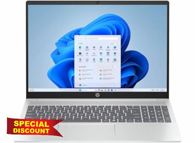 HP OmniBook 5 16" Laptop | Intel Core i5-1334U | 16 GB RAM | 512 GB SSD | Intel Iris Xe Graphics | 2K Display | Windows 11 Home | Glacier Silver Aluminum | 16-ba1004na