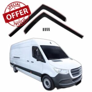J&J AUTOMOTIVE | Wind Deflectors Compatible with Sprinter W907 2018-Up