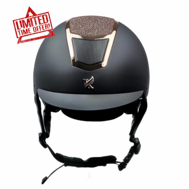 Shires Riding Hat (Size 59–61cm) – Clearance | PAS015:2011 Safety | Lightweight High-Shine Helmet with Crystals | Adjustable Fit