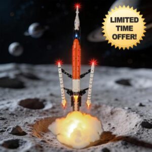 BRIKSMAX 2.0 Light Kit Compatible with Lego Technic NASA Artemis Space Launch System Rocket 42221 Building Sets- Original LED Lighting Kits (Accessories Only) for Display