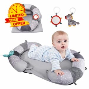 Tummy Time Mat and Seated Pillow for Infa