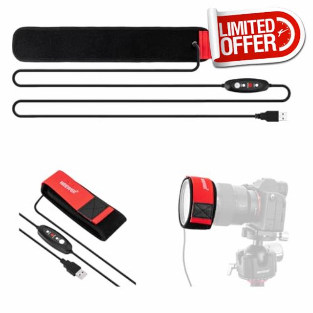 NEEWER 23.6"/600mm USB Lens Heater Warmer with 3 Temperature Settings