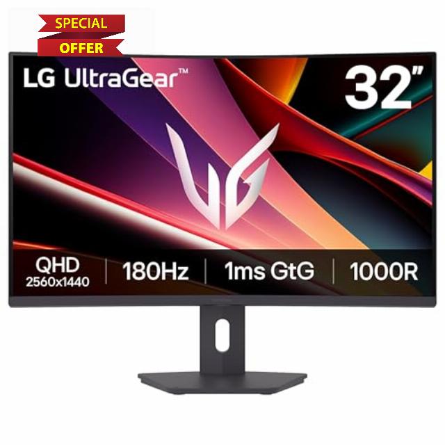 LG UltraGear G6 32G600A Gaming Monitor - Curved QHD 1440p