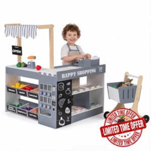 COSTWAY Pretend Play Shop