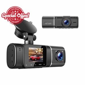 Dash Cam Front and Inside with Battery