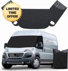 Motorhome Windscreen Cover for Fiat Ducato 2006-2024 [ X250/X290 ] | Peugeot Boxer | Citroën Relay– Heavy-Duty 600D Oxford Fabric