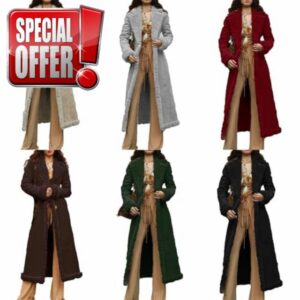 Women's Long Winter Suede Coats