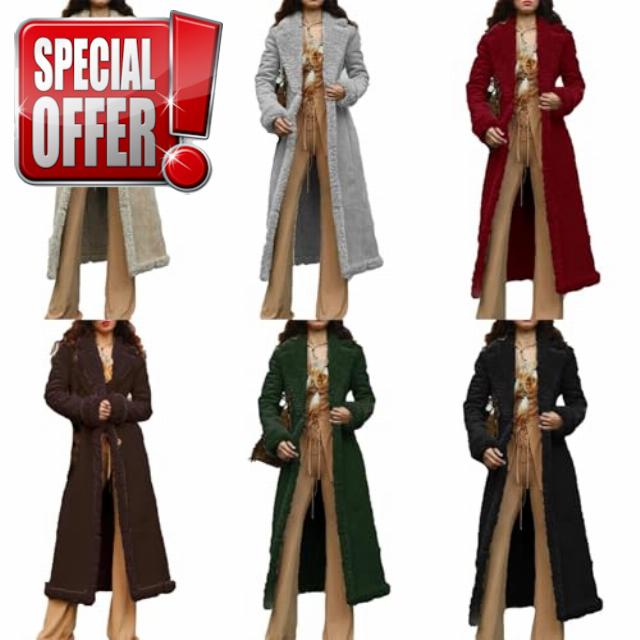 Women's Long Winter Suede Coats